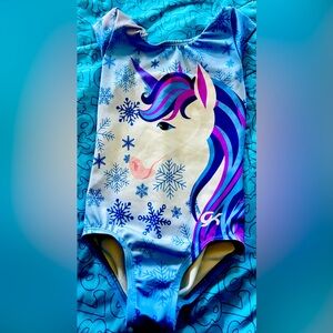 GK girls dance or gymnastics leotard. Child size small.  Fits to size